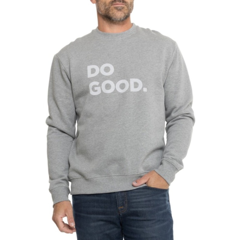 Cotopaxi Organic Cotton Crew Sweatshirt Mens XL Pullover Heather Grey Casual‎
